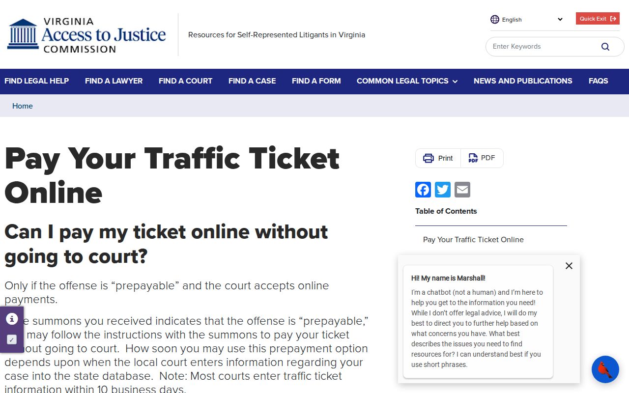 Patrick County traffic warrant payment and case status guidance